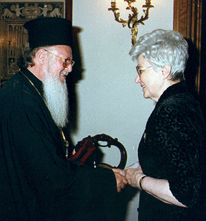 Патриарх Варфоломей и Кьяра Любич.