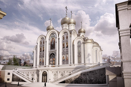 Победивший проект храма новомучеников в Сретенском монастыре