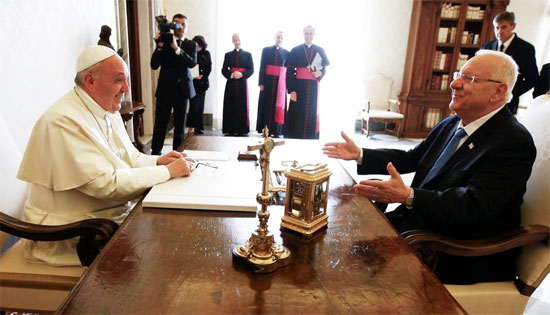 Папа Римский встретился с президентом Израиля